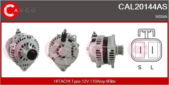 Darmowy zwrot Alternator CASCO CAL20144AS