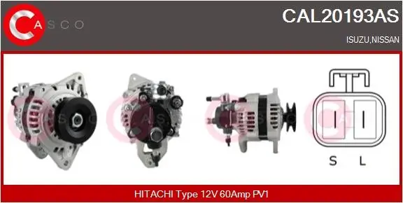 Cena promocyjna Alternator CASCO CAL20193AS