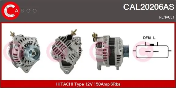 Alternator CASCO CAL20206AS Bestseller