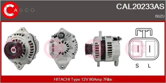 Alternator CASCO CAL20233AS Tani