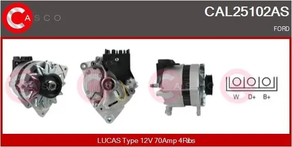 Hit cenowy Alternator CASCO CAL25102AS