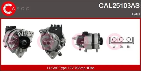 Zamów dziś Alternator CASCO CAL25103AS