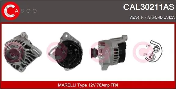 Oferta czasowa Alternator CASCO CAL30211AS