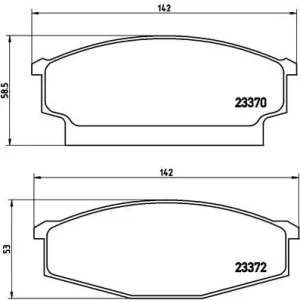 Zestaw klocków hamulcowych, hamulce tarczowe BREMBO P B1 001 Ostatnia szansa