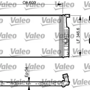 Chłodnica silnika VALEO 735464 17117600523 Promocja