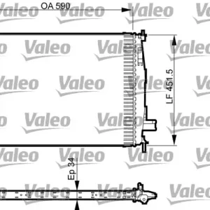 Chłodnica silnika VALEO 735380 21410BR40A Kup online