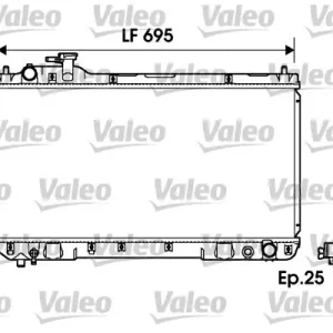 Chłodnica silnika VALEO 734216 164007A470 Ekspresowa dostawa