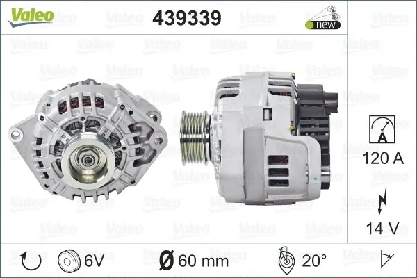 Alternator VALEO 439339 Wyprzedaż