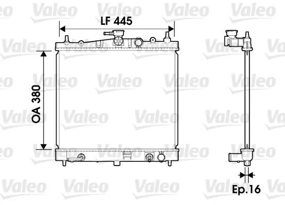 Chłodnica silnika VALEO 734247 21460AX200 Oferta limitowana