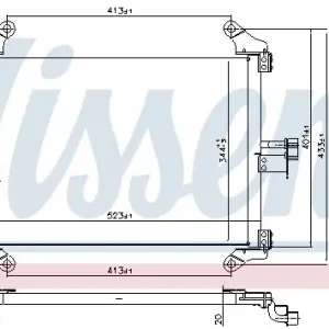 Chłodnica klimatyzacji NISSENS 94700 6455T3 Wybór klientów